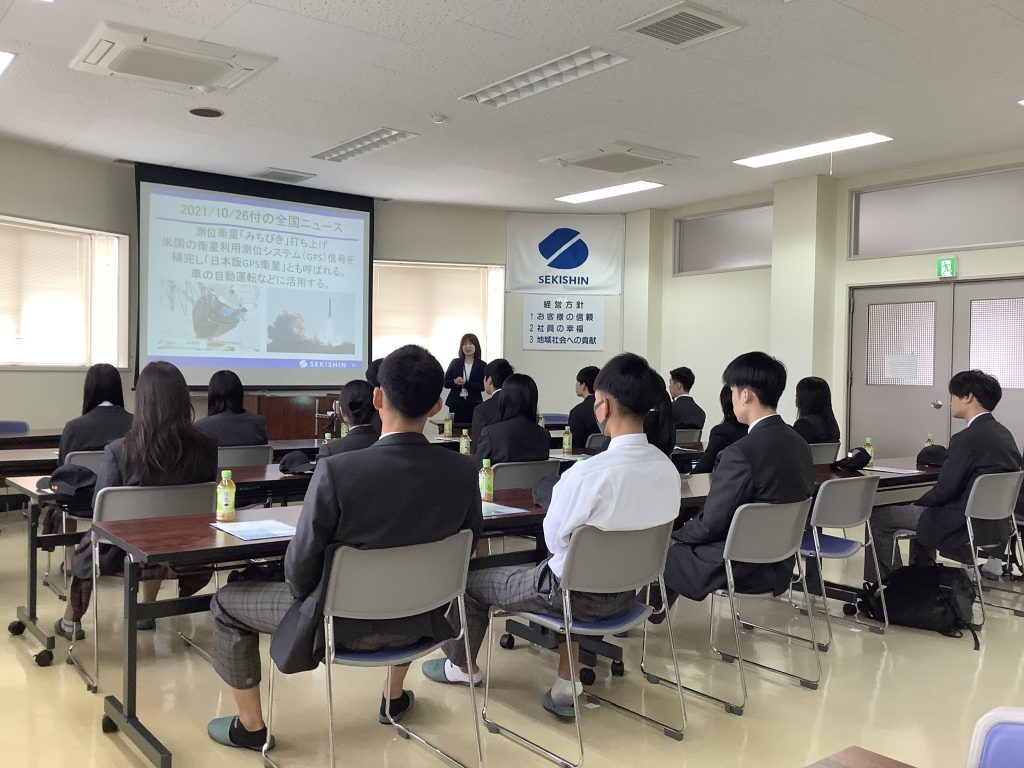 【REPORT】峰山高校2年生の皆さんが企業見学会に来てくれました！